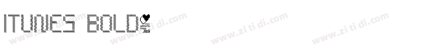 iTunes Bold字体转换